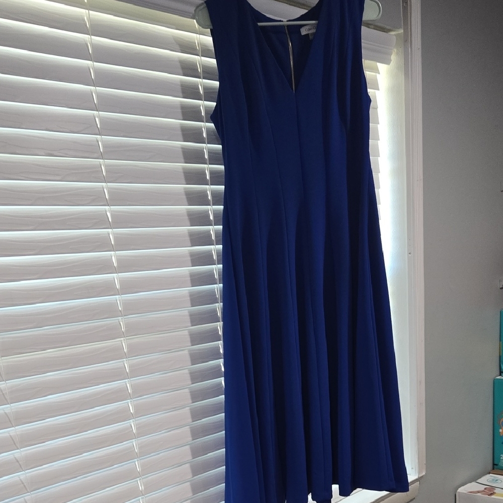 Calvin Klein Royal Blue Midi Dress